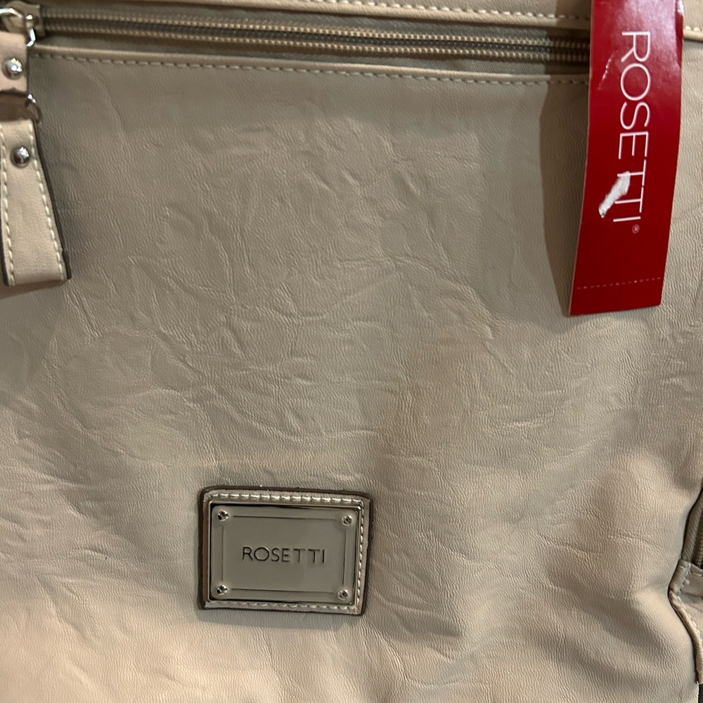 Rosetti Taupe Tote with Braided Straps - Picture 3 of 11